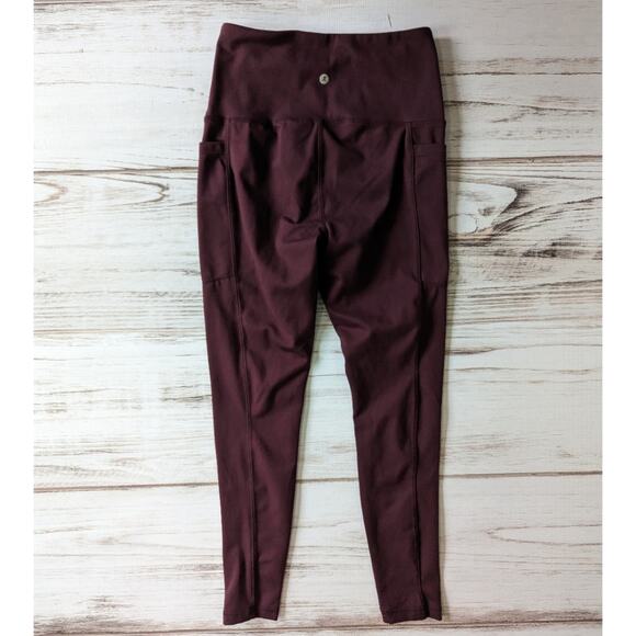 Danskin Plum High Waist Cropped Workout Leggings sz Small - Picture 2 of 5